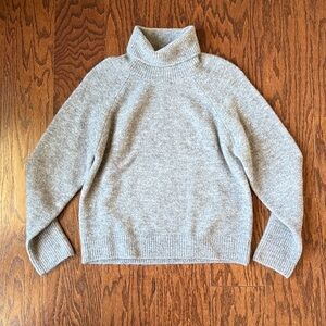 Zara Light Gray Knit Turtleneck